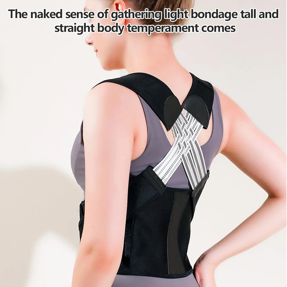 Instant Posture Corrector for Women and Men Back Straightener Adjustable Shoulder Brace Used for Middle and Upper Spine