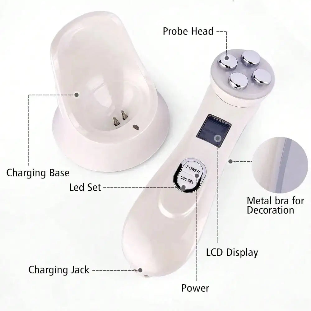 Mini For Face Skin LED Rejuvenation Wand Face Skin Care Massage Beauty Device