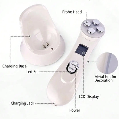 Mini For Face Skin LED Rejuvenation Wand Face Skin Care Massage Beauty Device