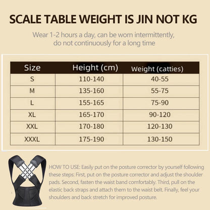 Instant Posture Corrector for Women and Men Back Straightener Adjustable Shoulder Brace Used for Middle and Upper Spine