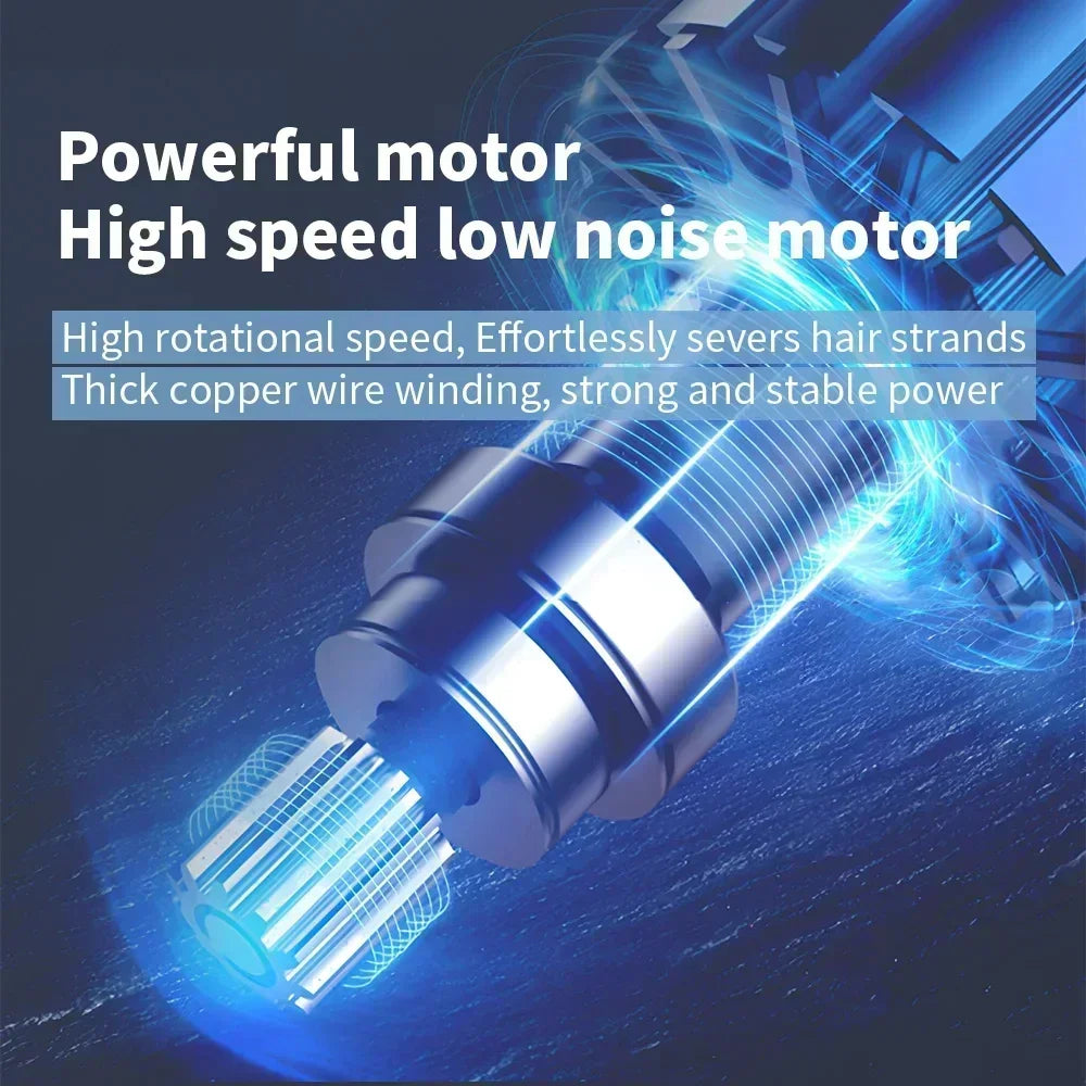 Kemei PG1990A Rechargeable Hair Clipper or Limit Combs Professional Cordless Men Hair Trimmer Men's Hair Cutting Machine Barber